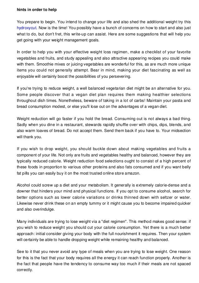 Lose weight checklist